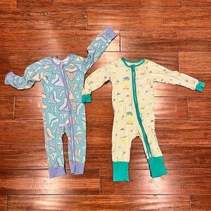Coco Moon Hawaii Bamboo zippy zippies 18-24 Pajamas